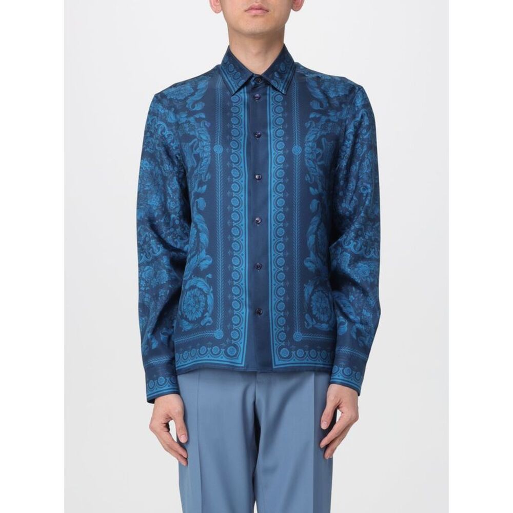 Versace Shirt Men Blue